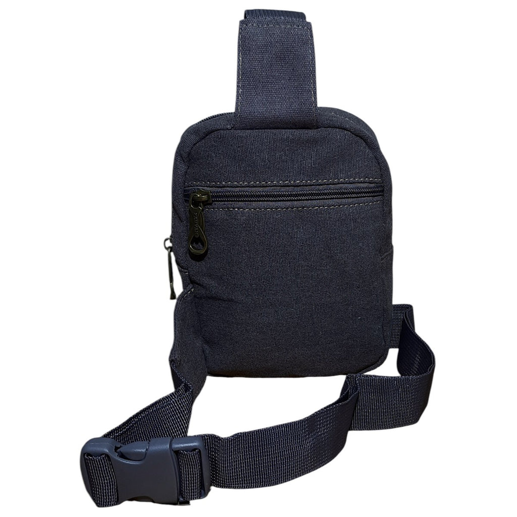 Bolsa Transversal Pequena Lona – Compacta, Resistente e Prática