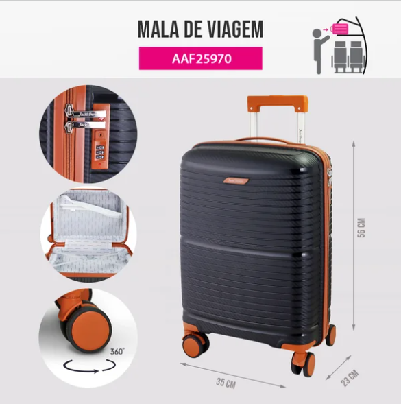 Mala de Bordo Vintage - Jacki Design