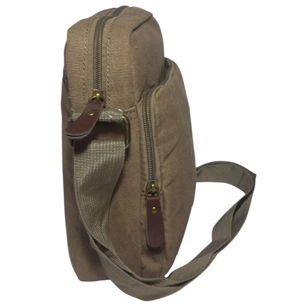 Bolsa Lona Transversal com Porta Garrafa – Resistente