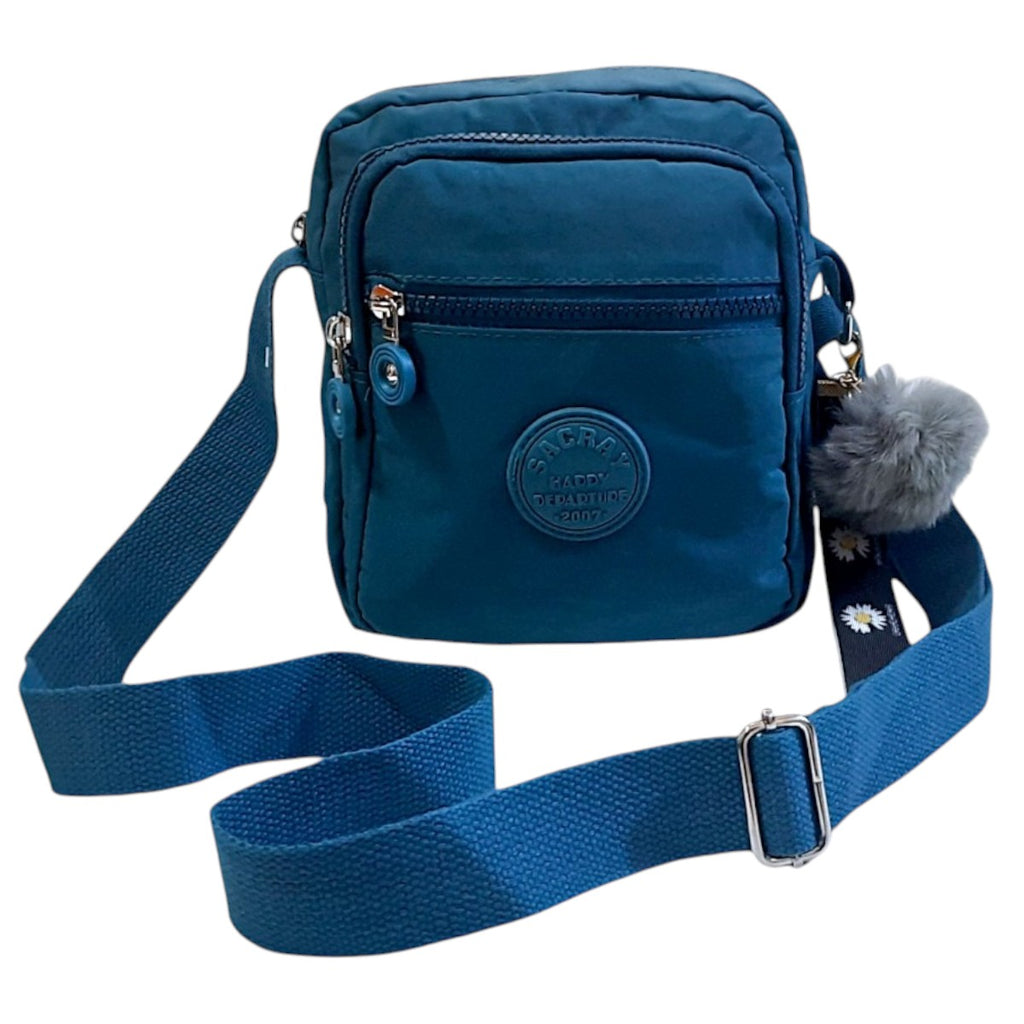 Bolsa Tiracolo C/ Chaveiro Pompom - Chalex