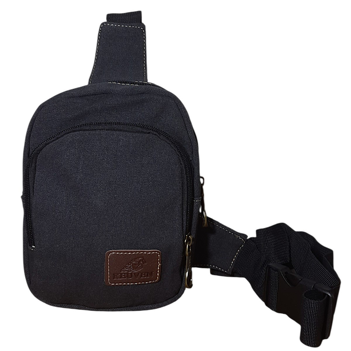 Bolsa Transversal Pequena Lona – Compacta, Resistente e Prática