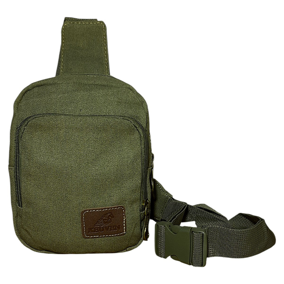 Bolsa Transversal Pequena Lona – Compacta, Resistente e Prática