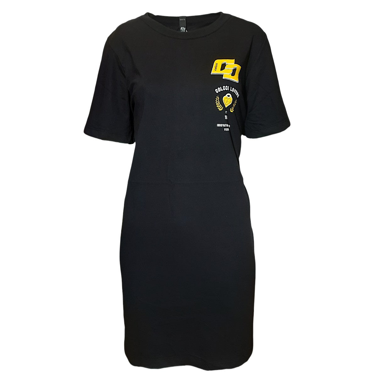 Vestido Colcci Manga Curta T-Shirt Dress Com Logo