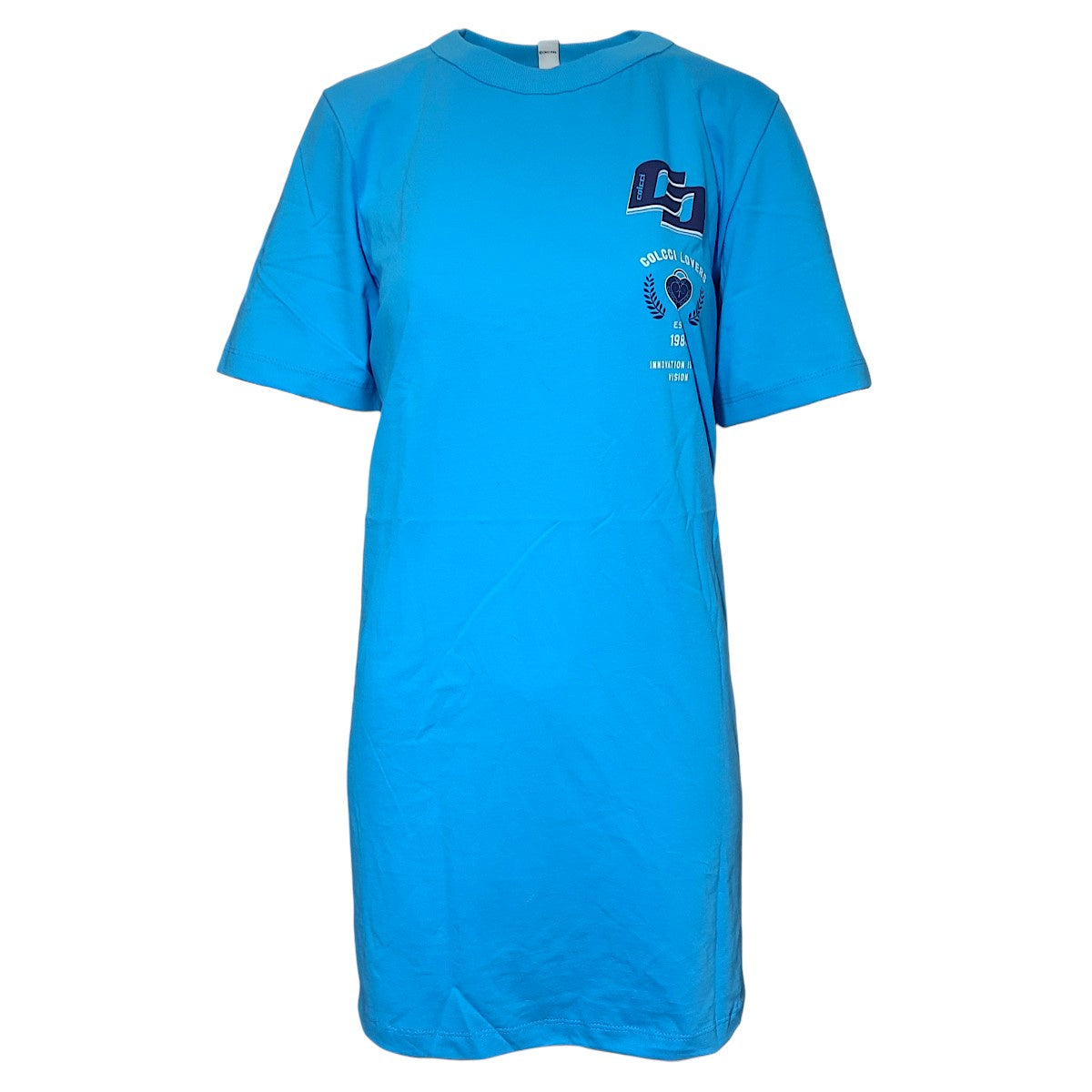 Vestido Colcci Manga Curta T-Shirt Dress Com Logo