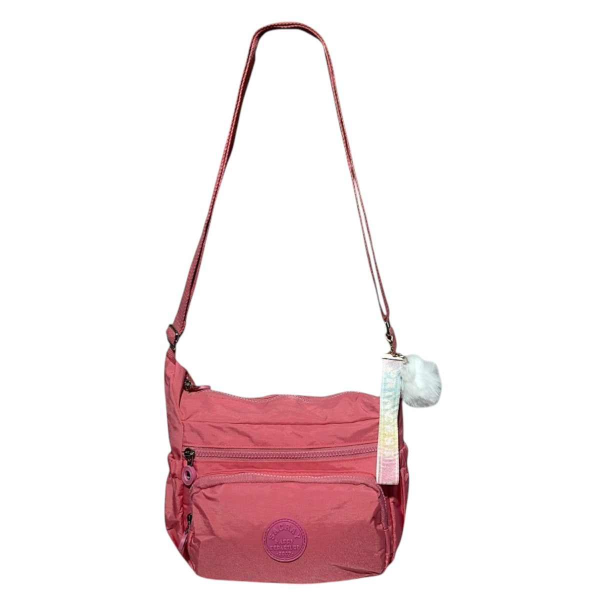 Bolsa Transversal C/ Chaveiro Pompom - Chalex