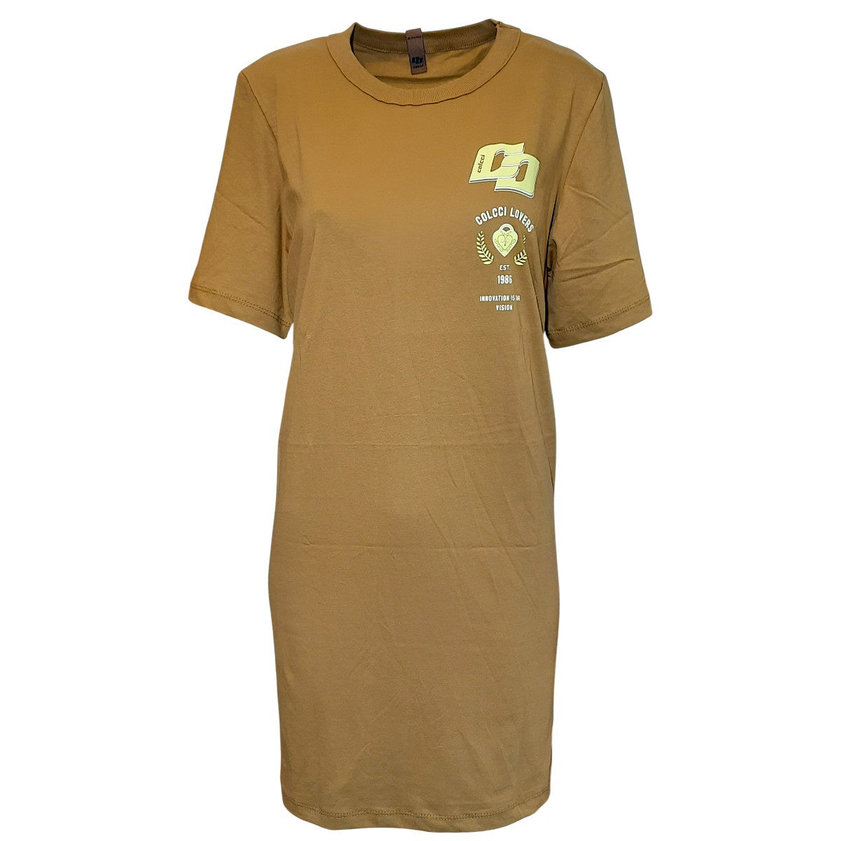 Vestido Colcci Manga Curta T-Shirt Dress Com Logo