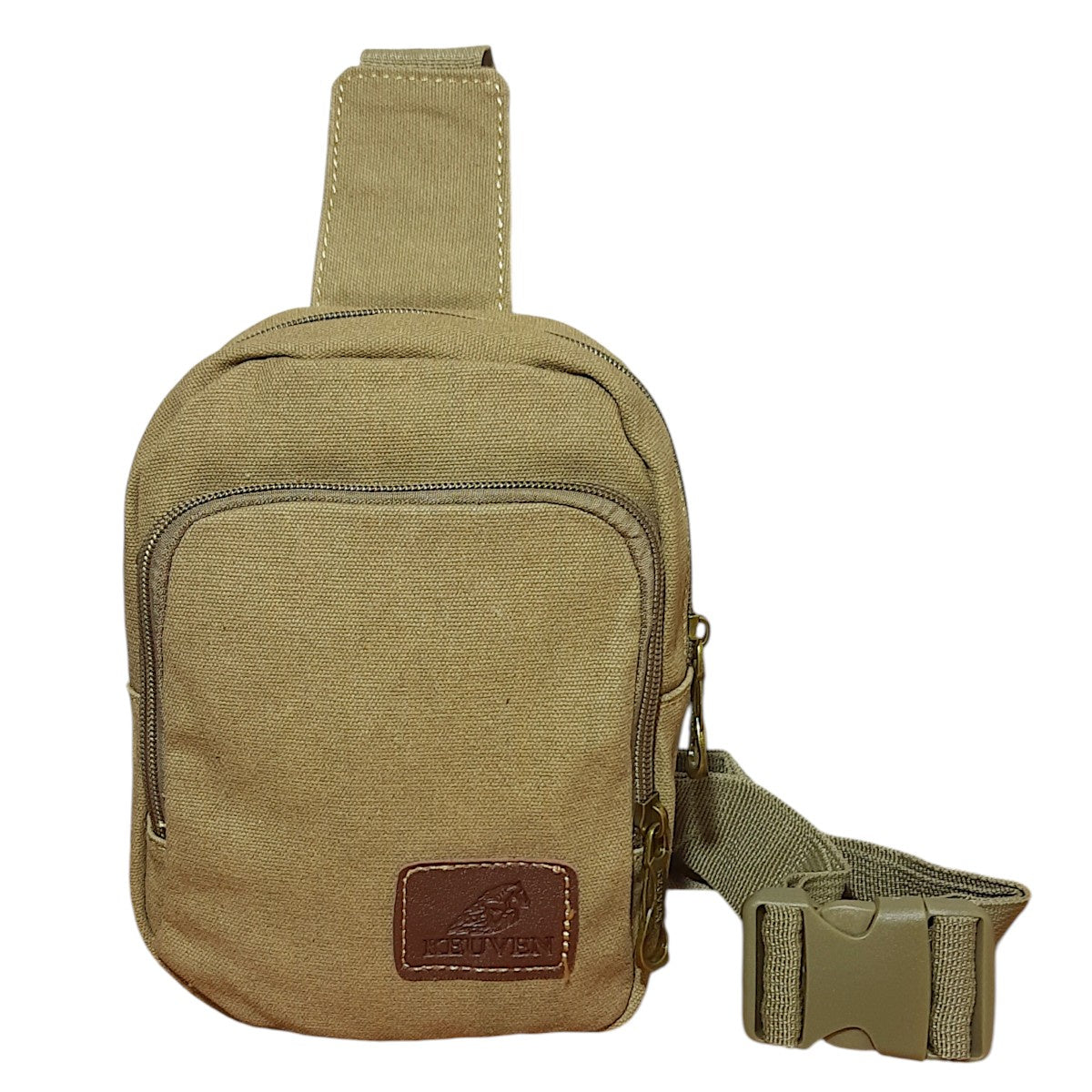 Bolsa Transversal Pequena Lona – Compacta, Resistente e Prática