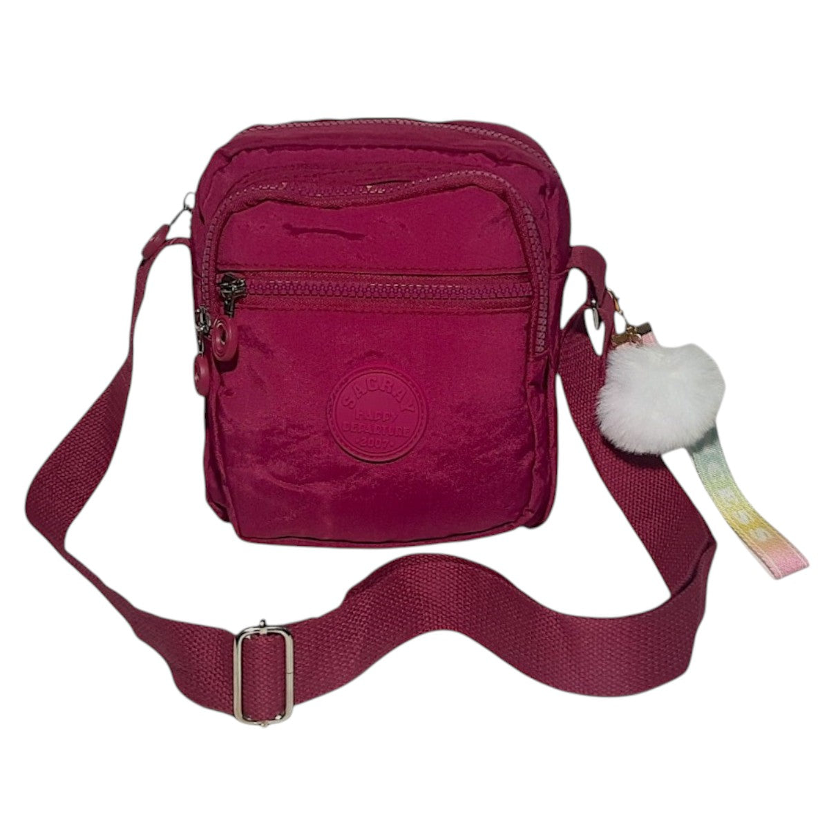 Bolsa Tiracolo C/ Chaveiro Pompom - Chalex