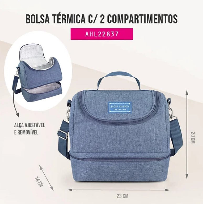 Bolsa Térmica 2 Compartimentos Collection Joy - Jacki Design