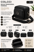 Bolsa Transversal Colcci Feminina Preta