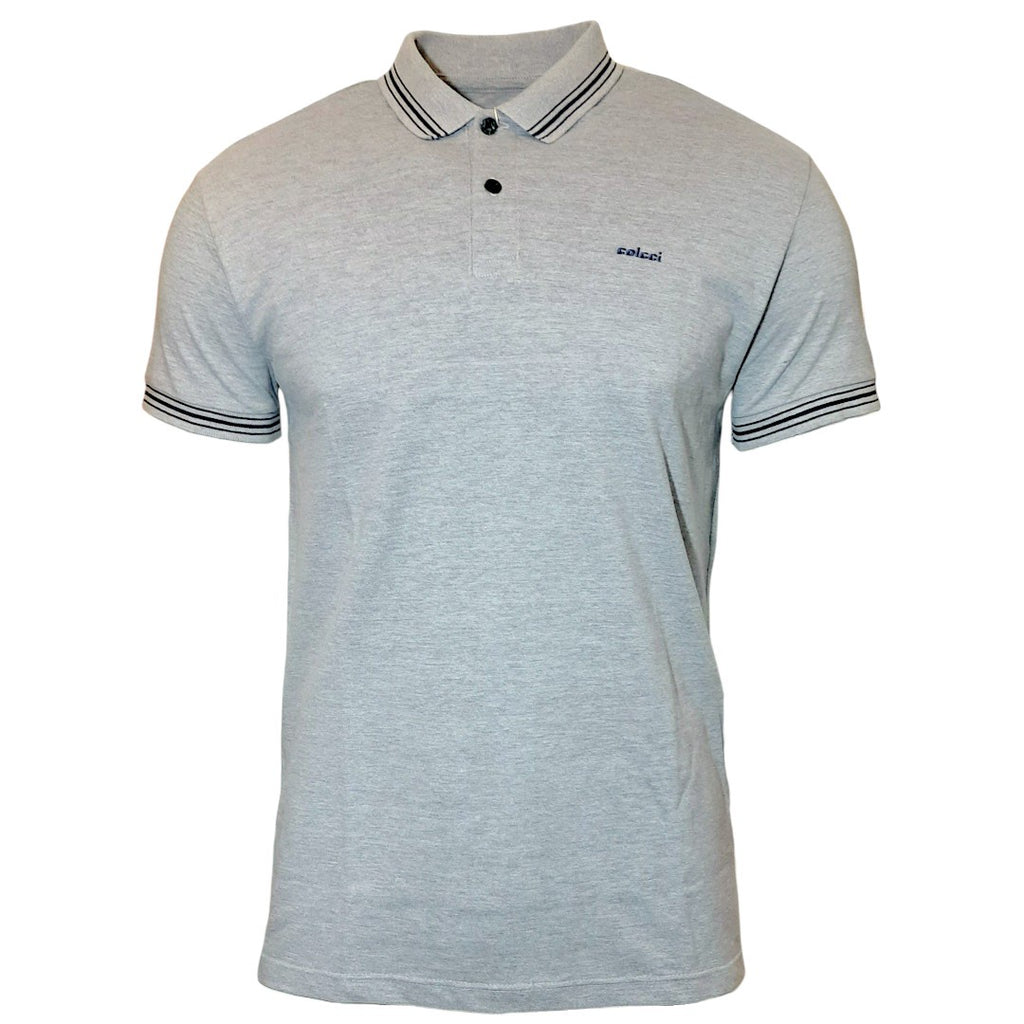 Camisa Polo Masculina Com Detalhe Em Listras