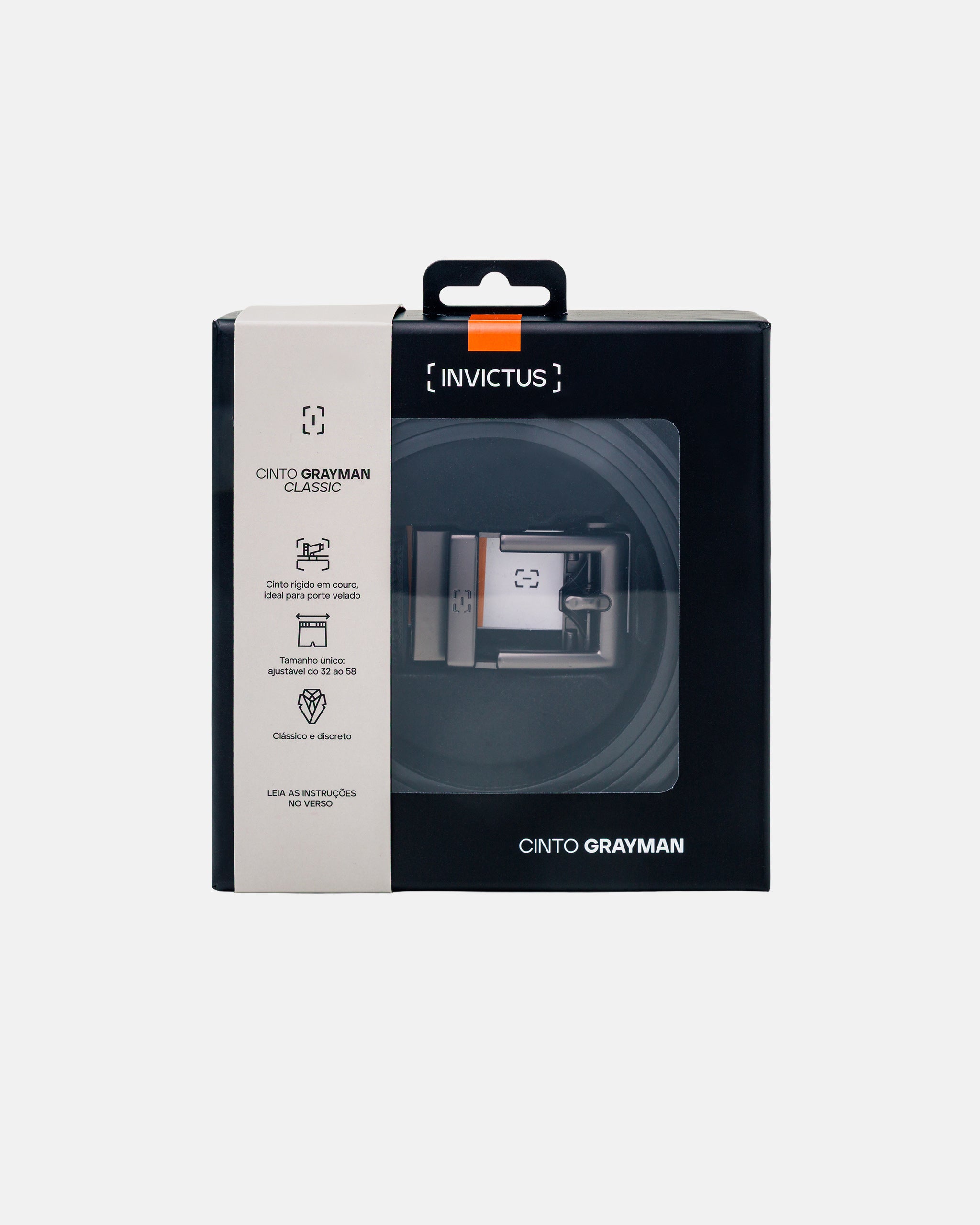 CINTO INVICTUS GRAYMAN CLASSIC PRETO