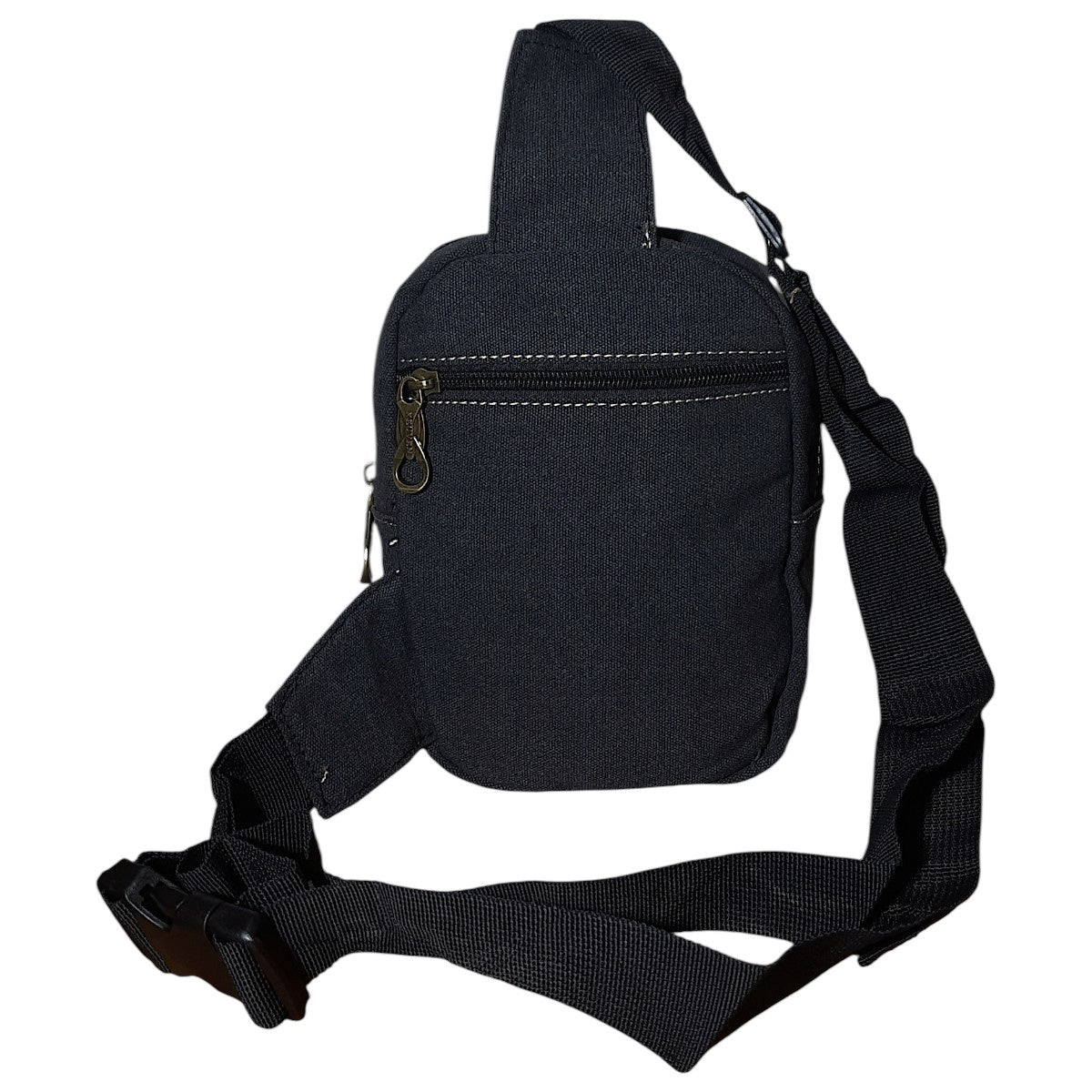 Bolsa Transversal Pequena Lona – Compacta, Resistente e Prática