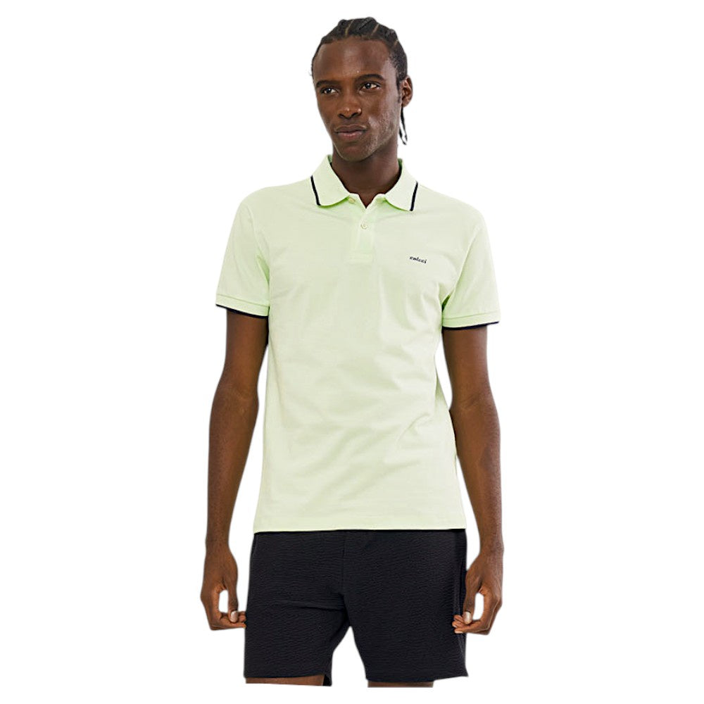 Camisa Polo Colcci Comfy Com Detalhe Em Listras