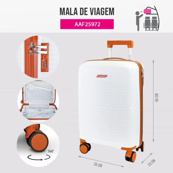 Mala de Bordo Vintage - Jacki Design